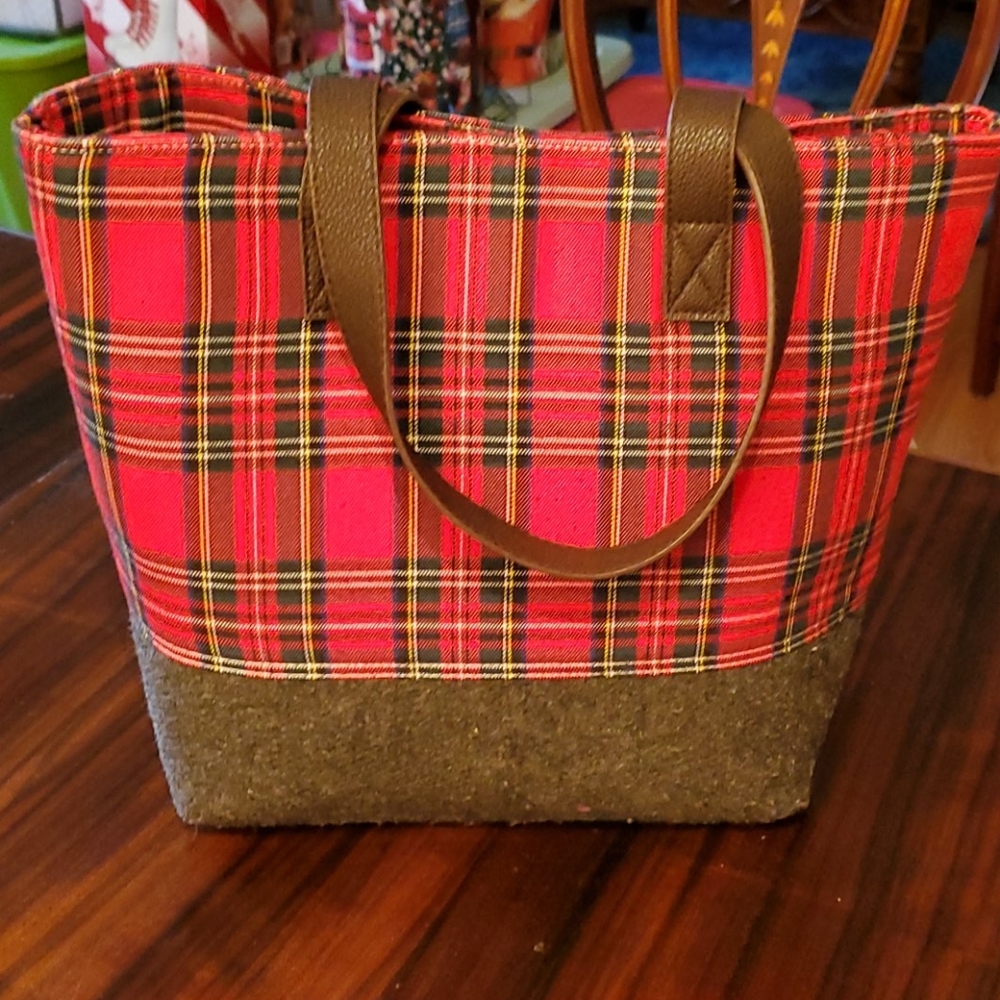 Plaid Tote